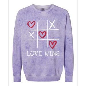 Fun Love Wins Love Always Wins Valentines Day Gift Colorblast Crewneck Sweatshirt