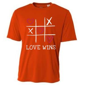 Fun Love Wins Love Always Wins Valentines Day Gift Cooling Performance Crew T-Shirt