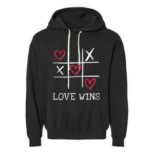 Fun Love Wins Love Always Wins Valentines Day Gift Garment-Dyed Fleece Hoodie