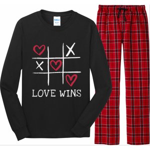 Fun Love Wins Love Always Wins Valentines Day Gift Long Sleeve Pajama Set