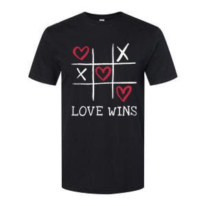 Fun Love Wins Love Always Wins Valentines Day Gift Softstyle CVC T-Shirt