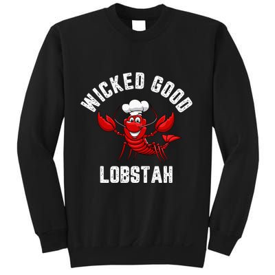 Funny Lobster Wicked Good Lobstah Maine New England Sweatshirt