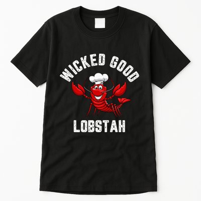 Funny Lobster Wicked Good Lobstah Maine New England Tall T-Shirt