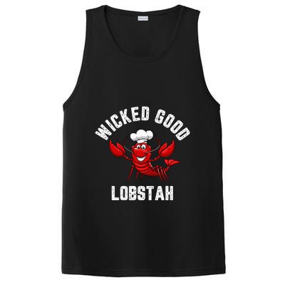 Funny Lobster Wicked Good Lobstah Maine New England PosiCharge Competitor Tank