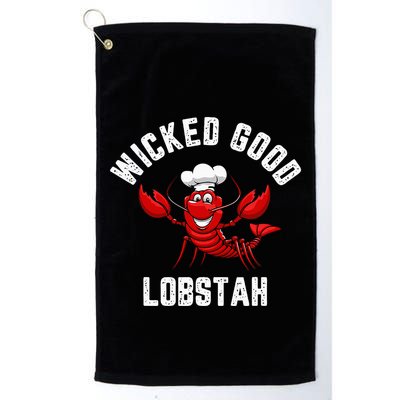 Funny Lobster Wicked Good Lobstah Maine New England Golf Towel