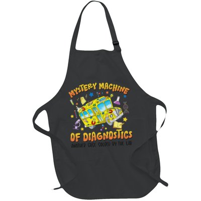 Funny Lab Week 2025 Retro Mystery Machine Of Diagnostics Full-Length Apron With Pockets