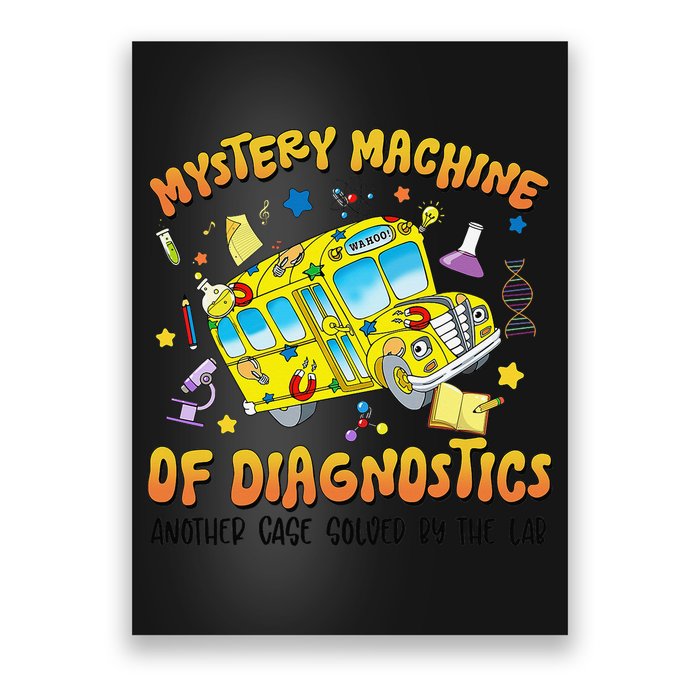 Funny Lab Week 2025 Retro Mystery Machine Of Diagnostics Poster