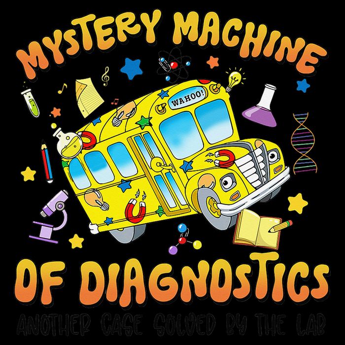 Funny Lab Week 2025 Retro Mystery Machine Of Diagnostics Poster