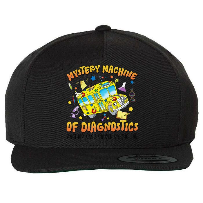 Funny Lab Week 2025 Retro Mystery Machine Of Diagnostics Wool Snapback Cap