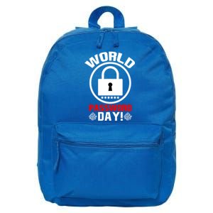 Funny Lock World Password Day! Password Day Funny Gift 16 in Basic Backpack