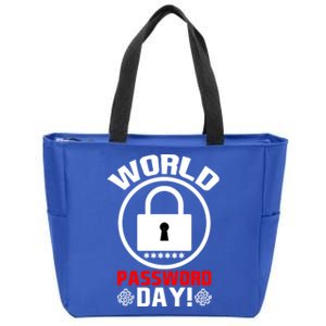 Funny Lock World Password Day! Password Day Funny Gift Zip Tote Bag