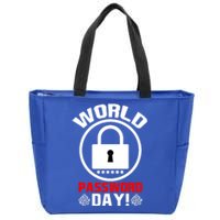 Funny Lock World Password Day! Password Day Funny Gift Zip Tote Bag