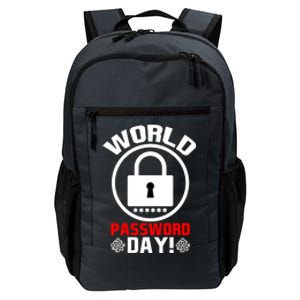 Funny Lock World Password Day! Password Day Funny Gift Daily Commute Backpack