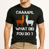 Funny Llama With Hats Gift Lama With Hat Carl What Did You Do Gift Cooling Performance Crew T-Shirt