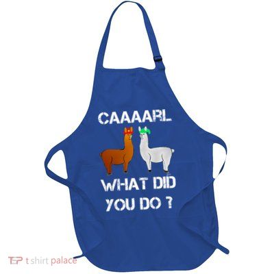 Funny Llama With Hats Gift Lama With Hat Carl What Did You Do Gift Apron
