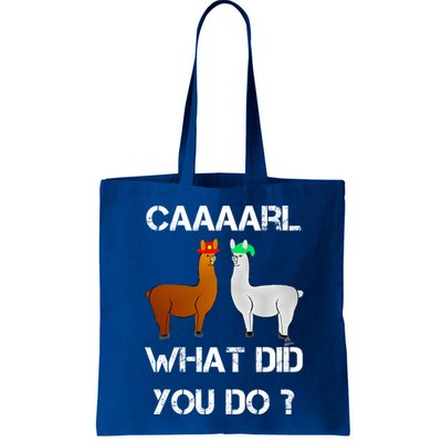 Funny Llama With Hats Gift Lama With Hat Carl What Did You Do Gift Bag