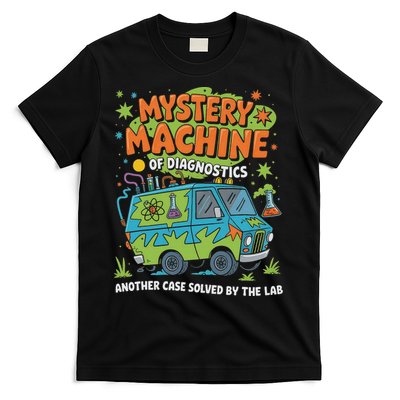 Funny Lab Week 2025 Retro Mystery Machine Of Diagnostics T-Shirt