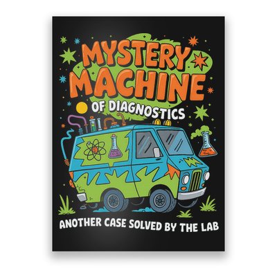 Funny Lab Week 2025 Retro Mystery Machine Of Diagnostics Poster