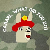 funny llama with hats lama with hat carl what did you do  Legacy Tie Dye Trucker Hat