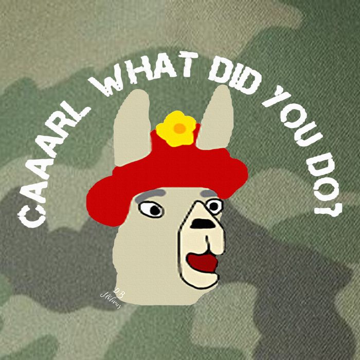 funny llama with hats lama with hat carl what did you do  Legacy Tie Dye Trucker Hat