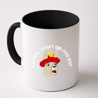 funny llama with hats lama with hat carl what did you do  Mug