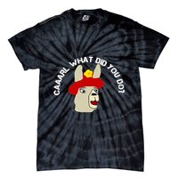 funny llama with hats lama with hat carl what did you do  Tie-Dye T-Shirt