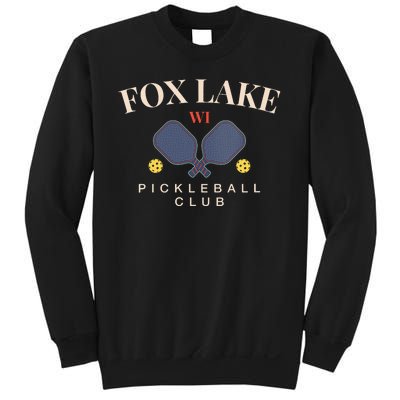 Fox Lake Wi Pickleball Club For Paddle Lovers Sweatshirt