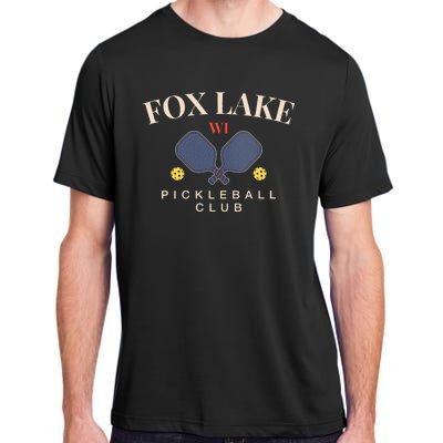 Fox Lake Wi Pickleball Club For Paddle Lovers Adult ChromaSoft Performance T-Shirt