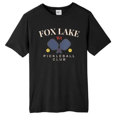 Fox Lake Wi Pickleball Club For Paddle Lovers Tall Fusion ChromaSoft Performance T-Shirt