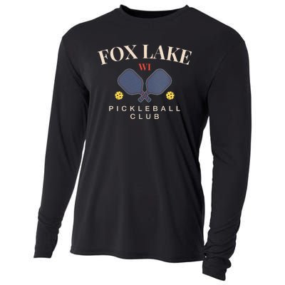 Fox Lake Wi Pickleball Club For Paddle Lovers Cooling Performance Long Sleeve Crew