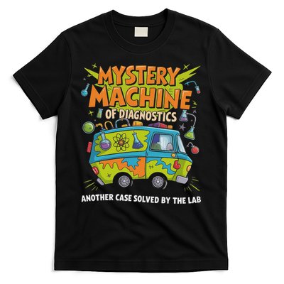 Funny Lab Week 2025 Retro Mystery Machine Of Diagnostics T-Shirt