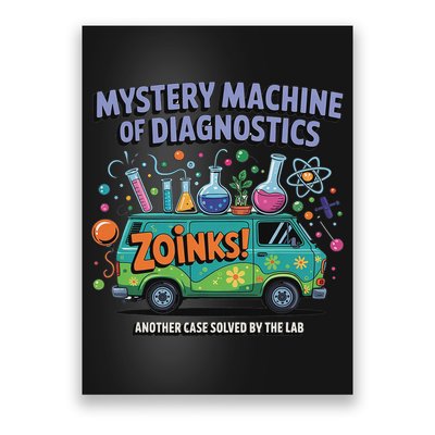 Funny Lab Week 2025 Retro Mystery Machine Of Diagnostics Poster