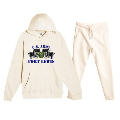 Fort Lewis Washington Ft Lewis Washington U.S A.R.M.Y Base Premium Hooded Sweatsuit Set