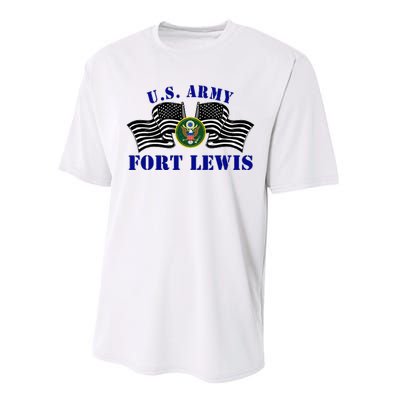 Fort Lewis Washington Ft Lewis Washington U.S A.R.M.Y Base Performance Sprint T-Shirt