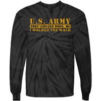 Fort Leonard Wood Missouri Basic Training Vintage Tie-Dye Long Sleeve Shirt