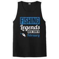 Fishing Legends Were Born In February Birthday Gift PosiCharge Competitor Tank