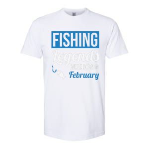 Fishing Legends Were Born In February Birthday Gift Softstyle CVC T-Shirt