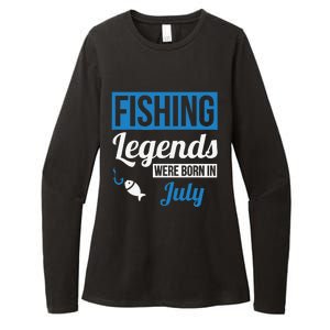 Fishing Legends Were Born In July Birthday Gift Womens CVC Long Sleeve Shirt