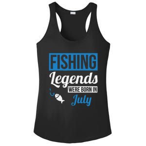 Fishing Legends Were Born In July Birthday Gift Ladies PosiCharge Competitor Racerback Tank