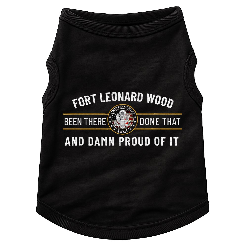 Fort Leonard Wood Missouri Basic Training Alumni Vintage Doggie Tank