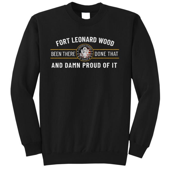 Fort Leonard Wood Missouri Basic Training Alumni Vintage Tall Sweatshirt