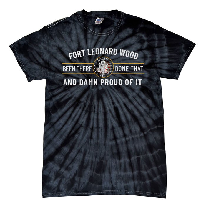 Fort Leonard Wood Missouri Basic Training Alumni Vintage Tie-Dye T-Shirt