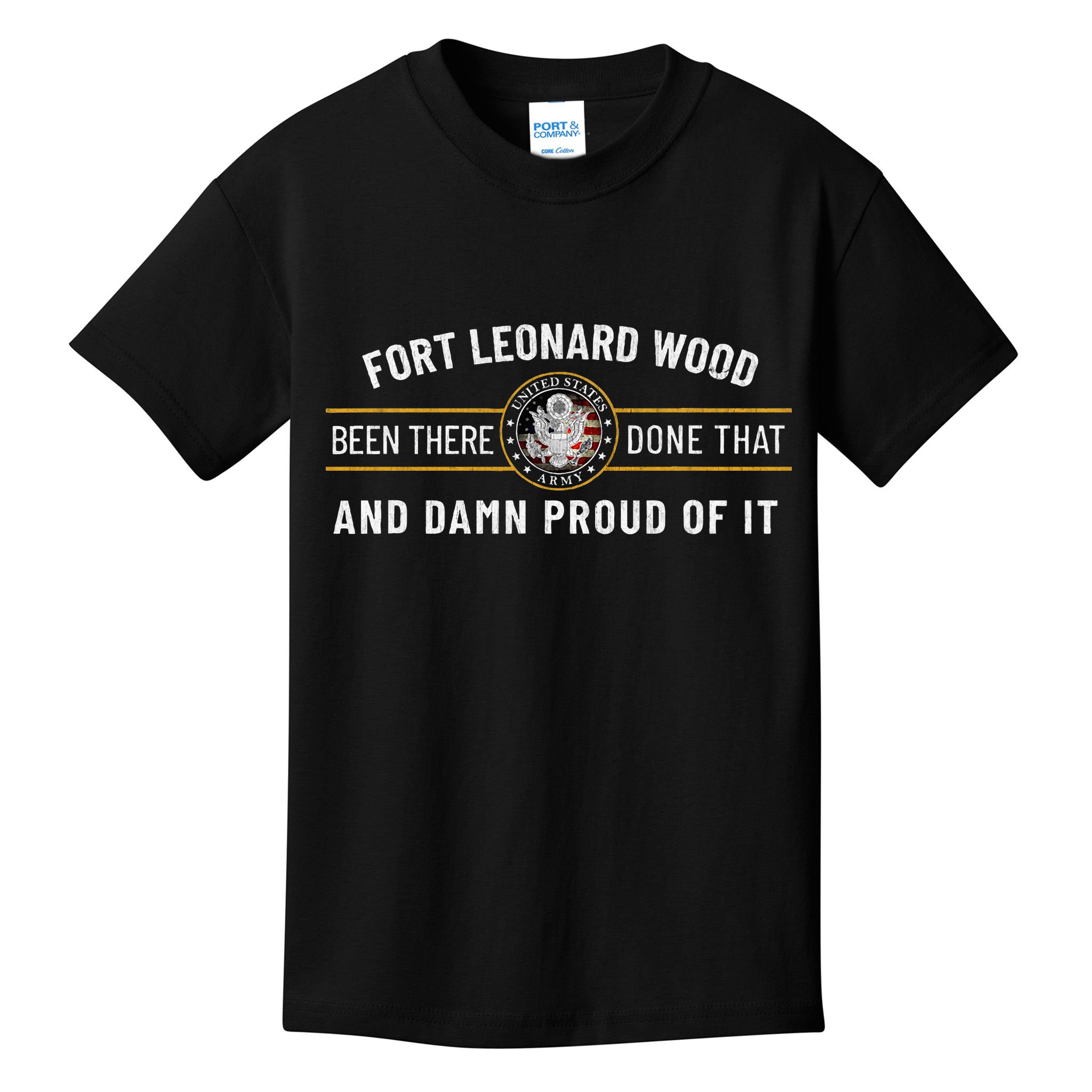 Fort Leonard Wood Missouri Basic Training Alumni Vintage Kids T-Shirt