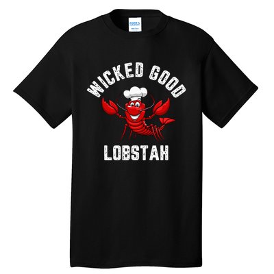 Funny Lobster Wicked Good Lobstah Maine New England Tall T-Shirt