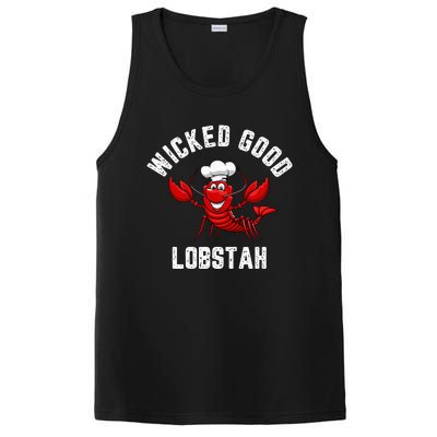 Funny Lobster Wicked Good Lobstah Maine New England PosiCharge Competitor Tank