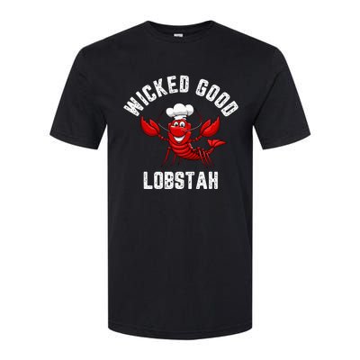 Funny Lobster Wicked Good Lobstah Maine New England Softstyle CVC T-Shirt