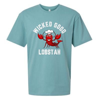 Funny Lobster Wicked Good Lobstah Maine New England Sueded Cloud Jersey T-Shirt