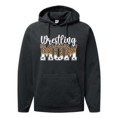 Funny Leopard Wrestling Mom Women Wrestler Mother's Day Performance Fleece Hoodie