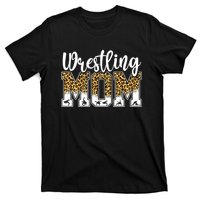 Funny Leopard Wrestling Mom Women Wrestler Mother's Day T-Shirt