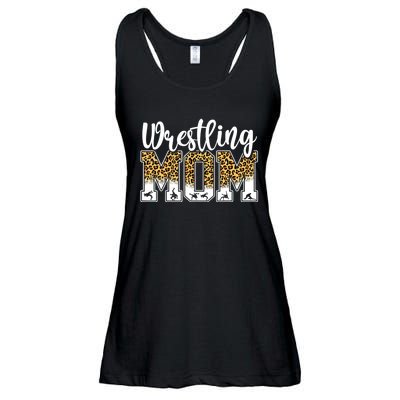 Funny Leopard Wrestling Mom Women Wrestler Mother's Day Ladies Essential Flowy Tank